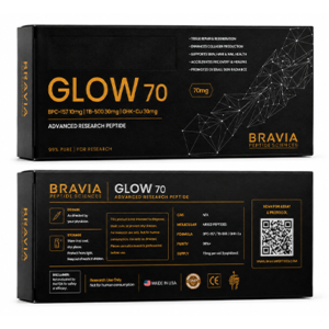 GLOW70 (BPC-157 10 mg / TB-500 10 mg / GHK-Cu 50 mg) 70mg